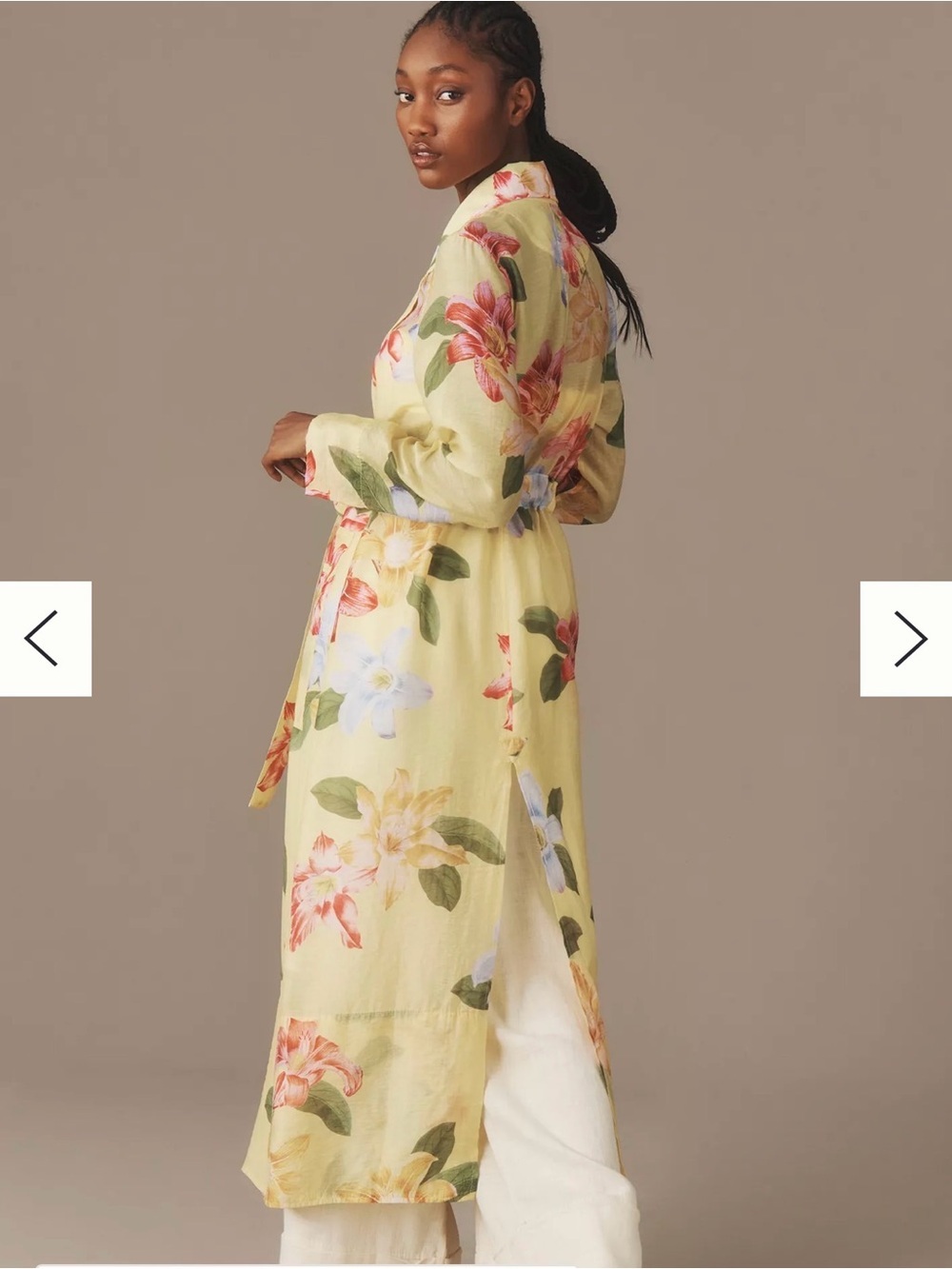 Maeve Sheer Printed Trench Coat size XS - Picture 2 of 8
